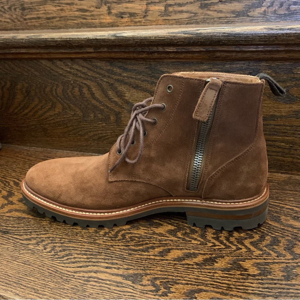 Aquatalia Men’s Leaston Suede Boot (Chestnut) Size 8.5 - Picture 8 of 13
